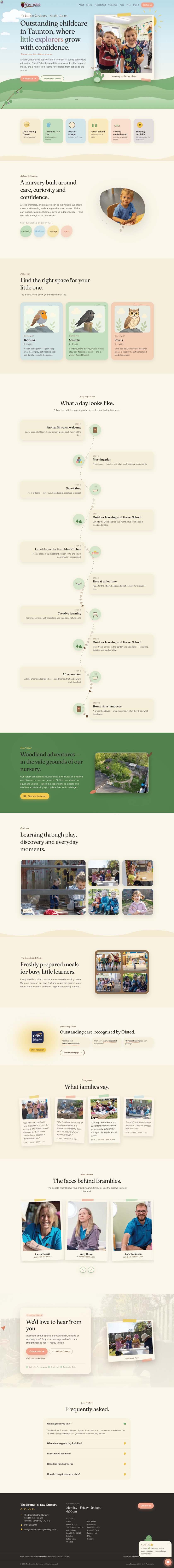 The Brambles Day Nursery — childcare website built by VDEV